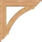 Ekena Millwork Thorton Traditional Smooth Bracket w/ Offset Brace, Western Red Cedar, 7 1/2"W x 38"D x 38"H BKT0806X38X38THR01SWR - alternate 2
